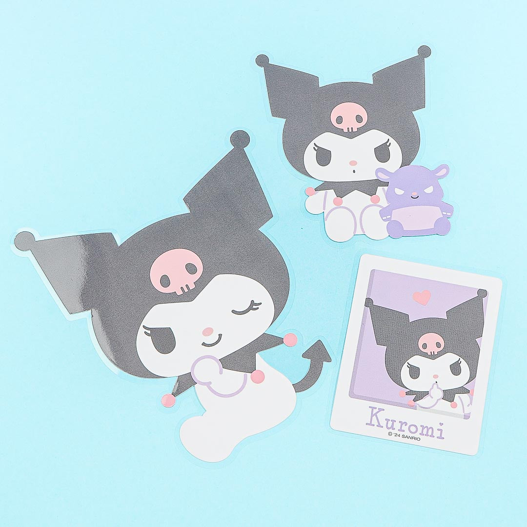 Kuromi Pose Die-Cut Deco Sticker Set