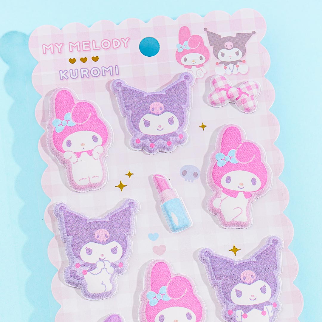 My Melody x Kuromi Makeover Puffy Stickers