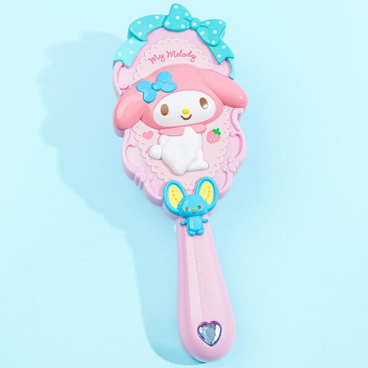 My Melody Rhinestone Heart Hair Brush