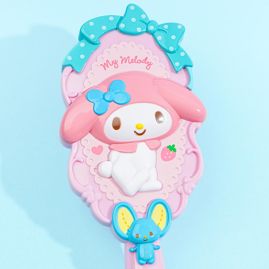 My Melody Rhinestone Heart Hair Brush