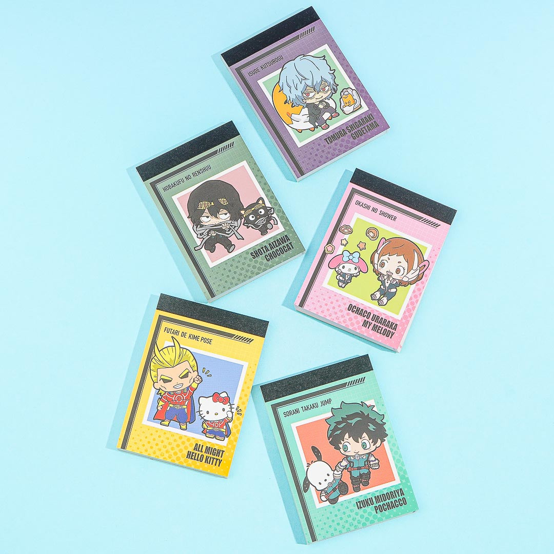 My Hero Academia x Sanrio Characters Mini Memo Set - 5 pcs