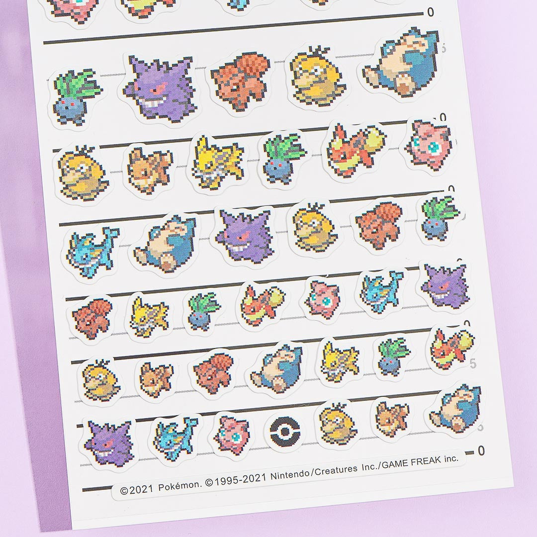 Pokemon Eevee Pixel Art 4-Size Stickers