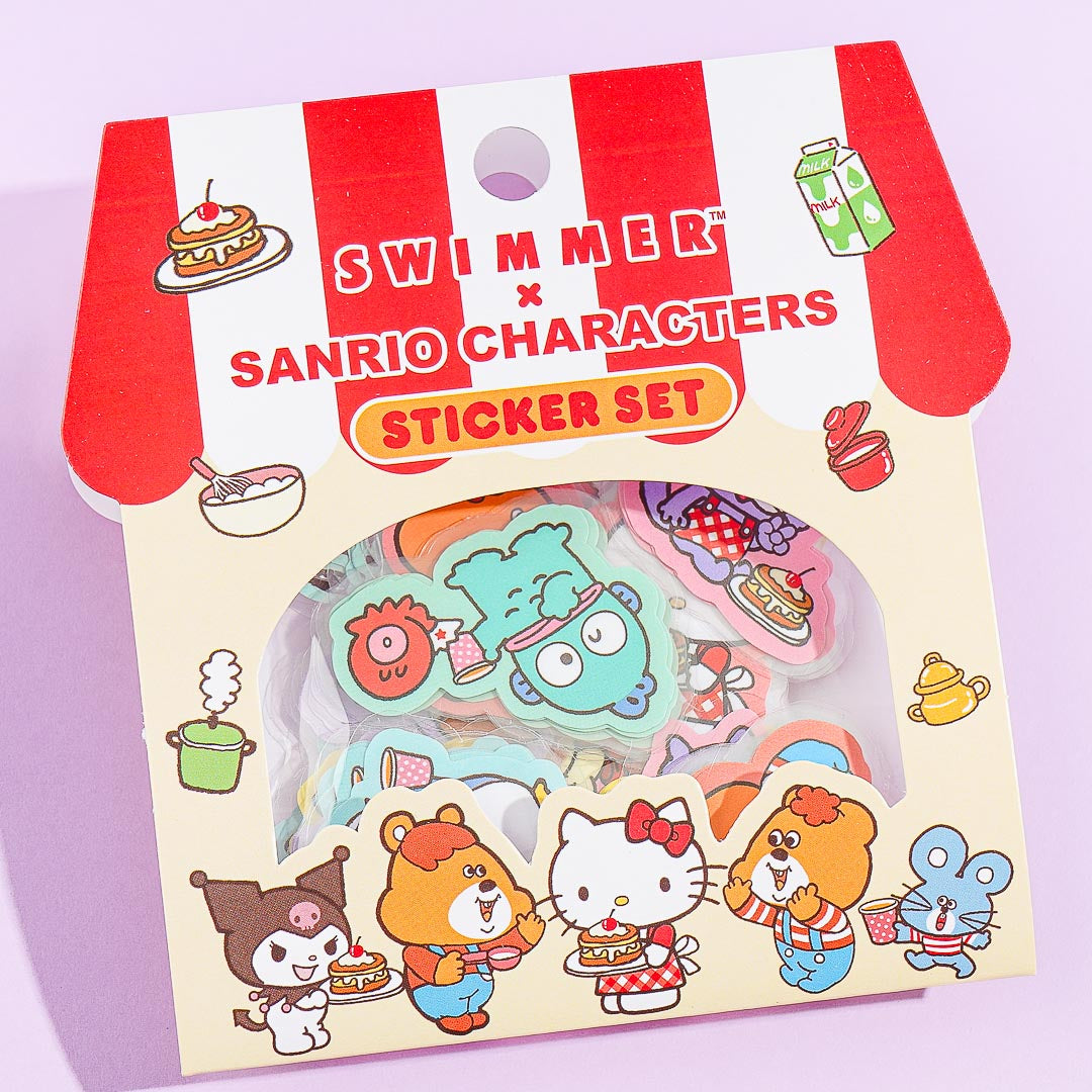 Sanrio Characters x Swimmer Sticker Set