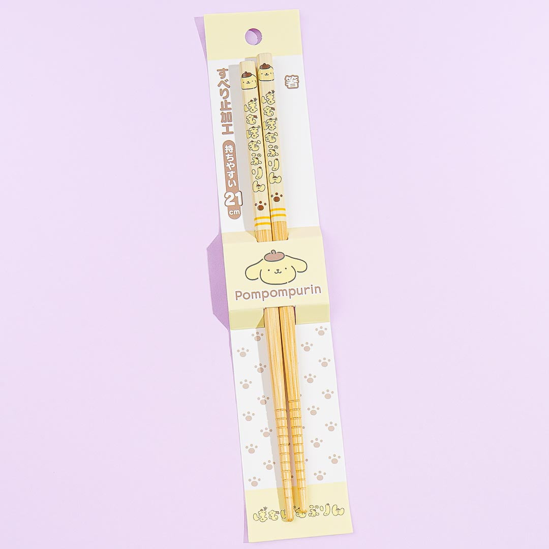 Pompompurin Hiragana Characters Bamboo Chopsticks