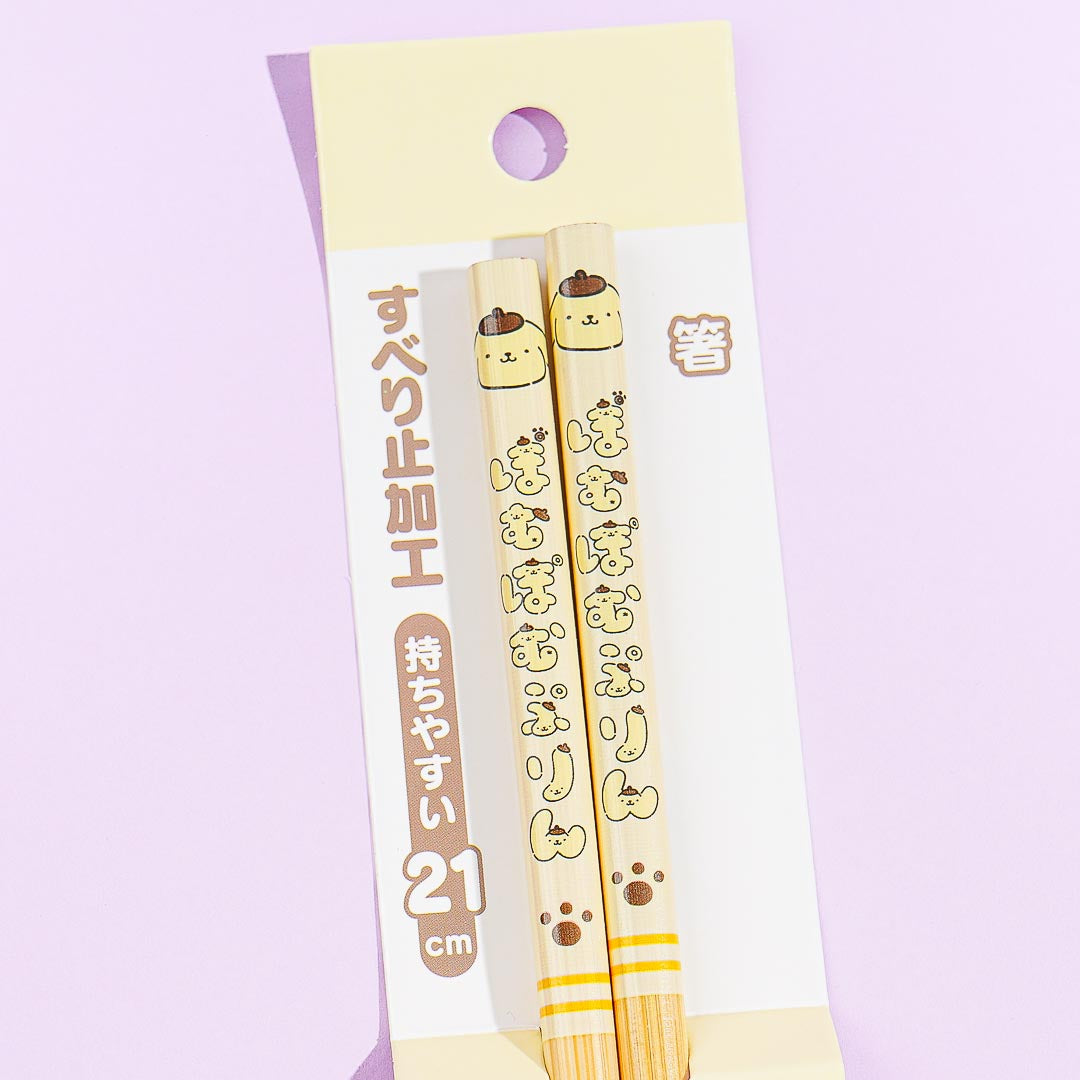 Pompompurin Hiragana Characters Bamboo Chopsticks