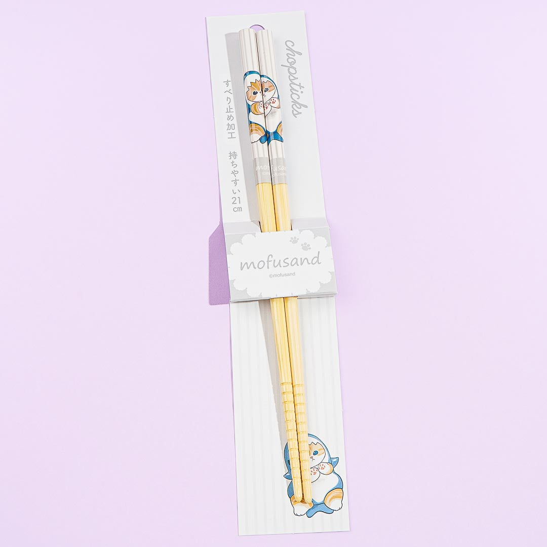 Mofusand Shark Nyan Bamboo Chopsticks
