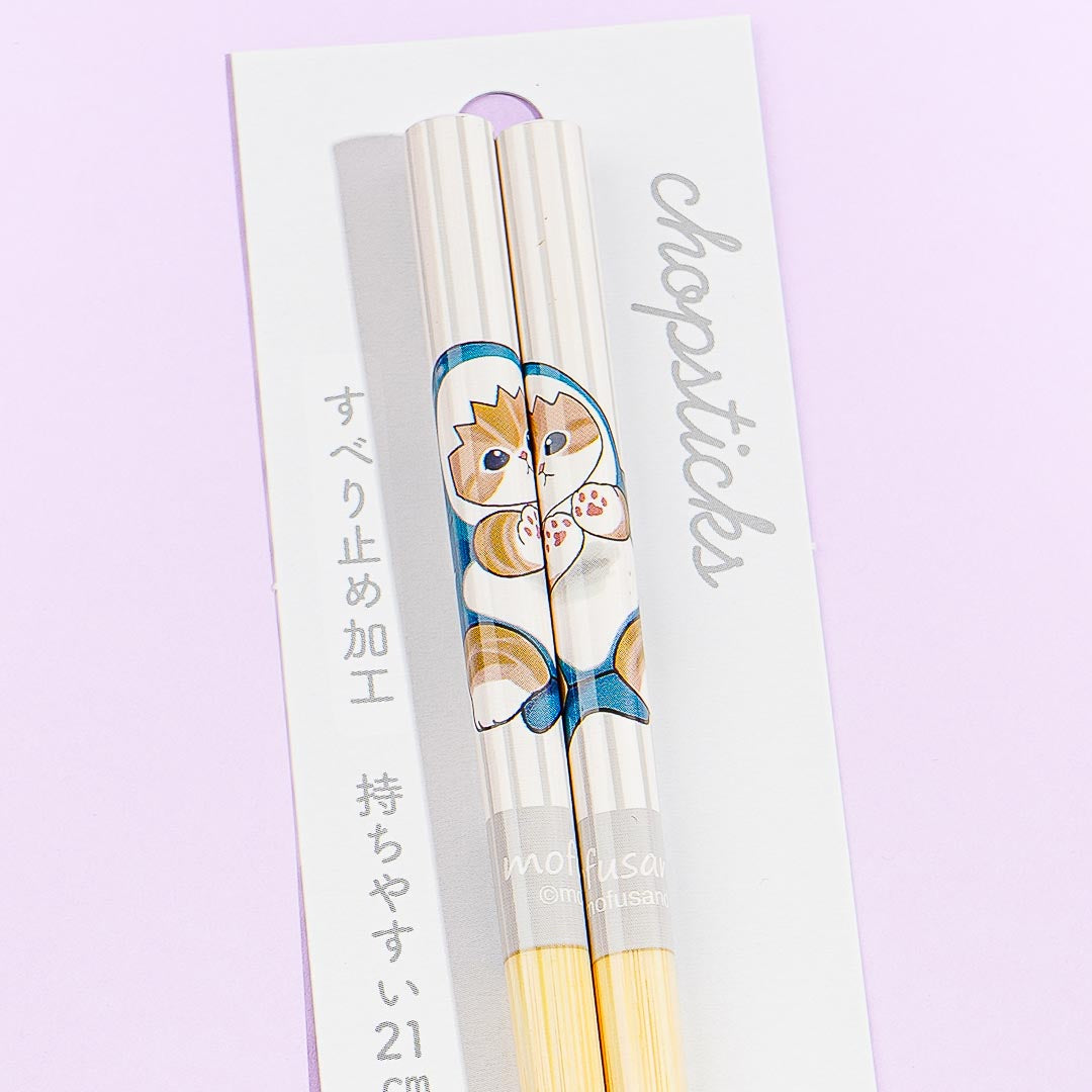 Mofusand Shark Nyan Bamboo Chopsticks