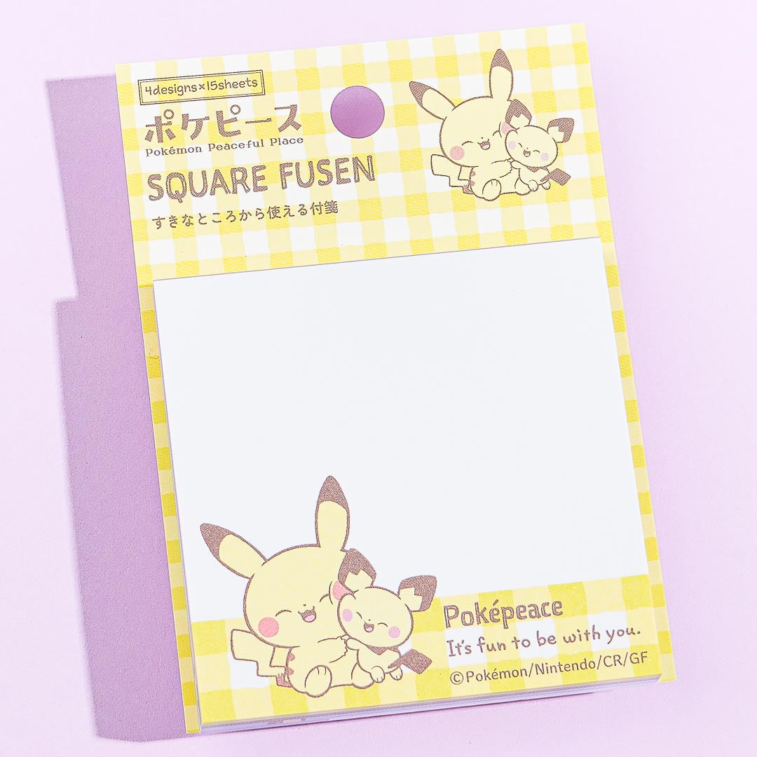 Pokemon Pokepeace Pikachu & Friends Sticky Notes