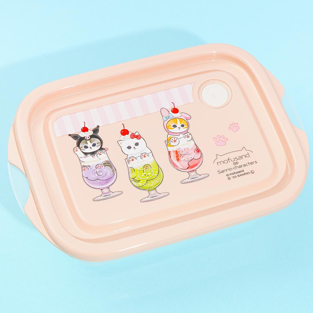 Mofusand x Sanrio Characters Cream Soda Food Container Set