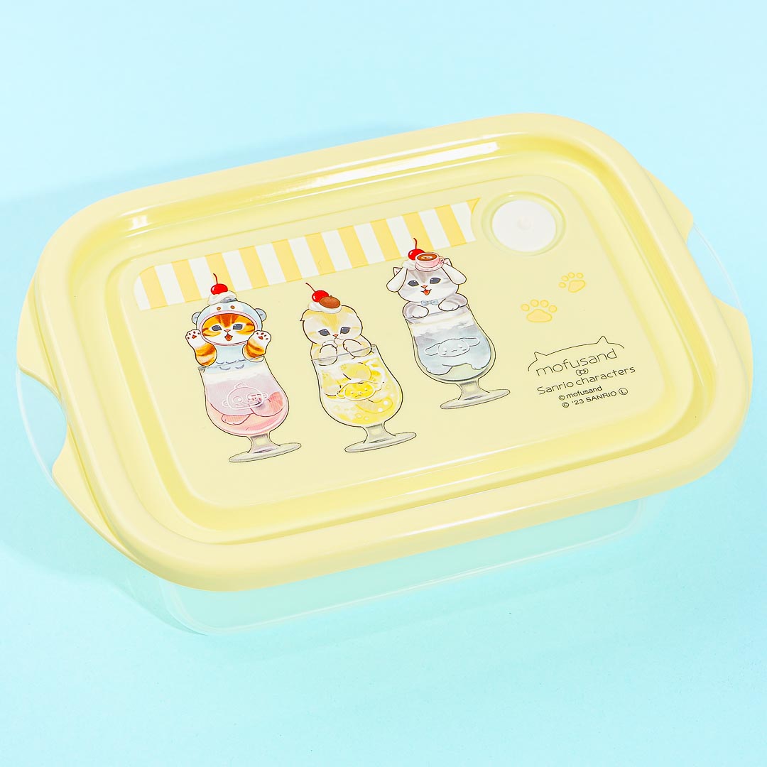 Mofusand x Sanrio Characters Cream Soda Food Container Set