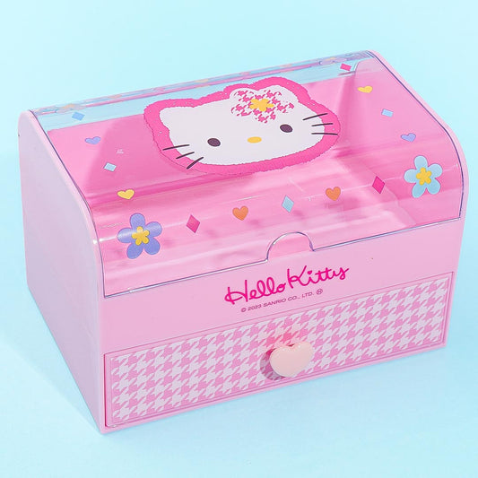 Hello Kitty Houndstooth Accessory Drawer Box