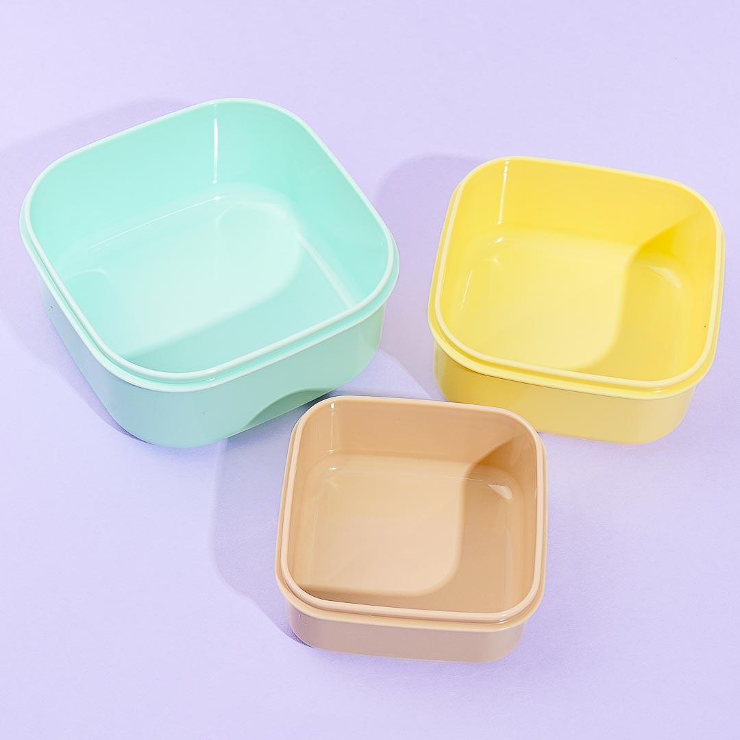 Pokemon Happy Drink Square Food Container Set - 3 pcs