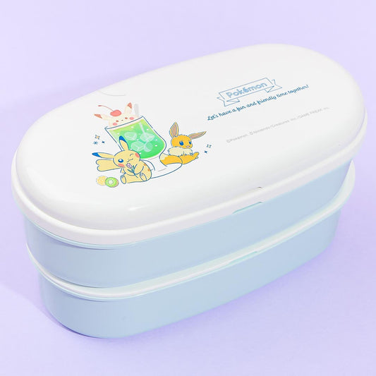 Pokemon Happy Drink Oval Stackable Bento Set
