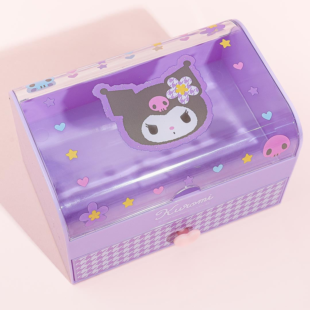 Kuromi Houndstooth Accessory Drawer Box