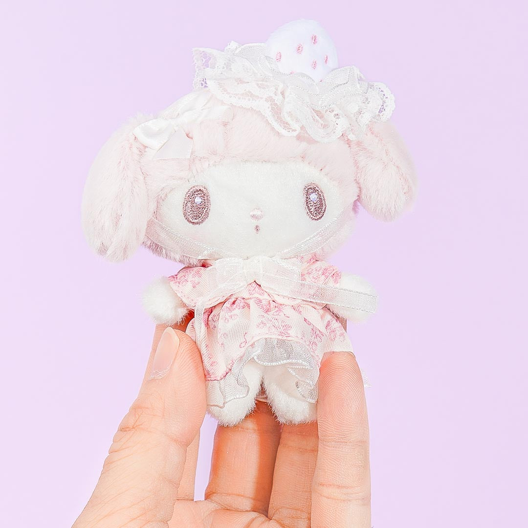 My Melody White Strawberry Tea Time Plushie Brooch