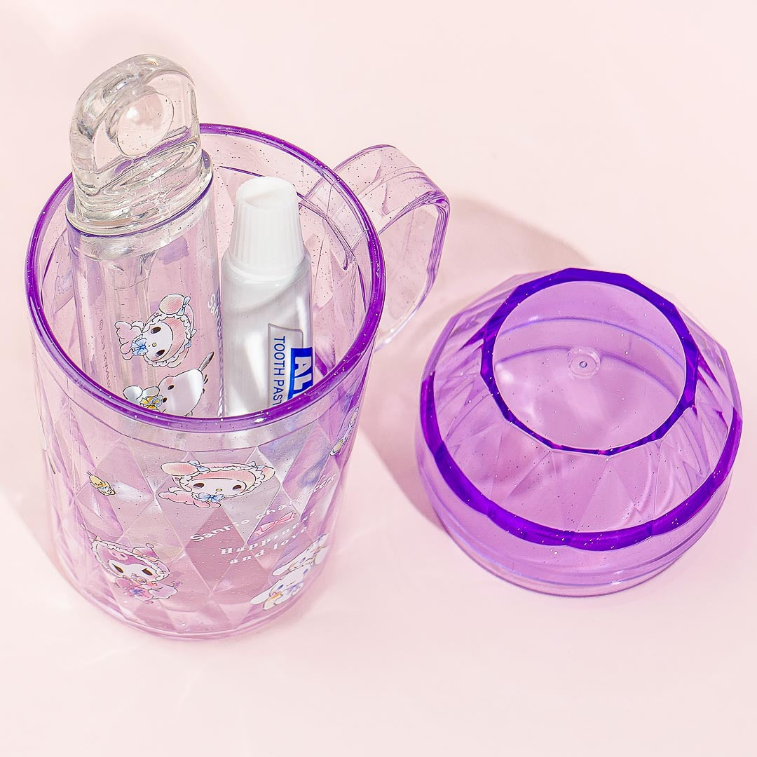 My Melody Diamond Travel Toothbrush Set