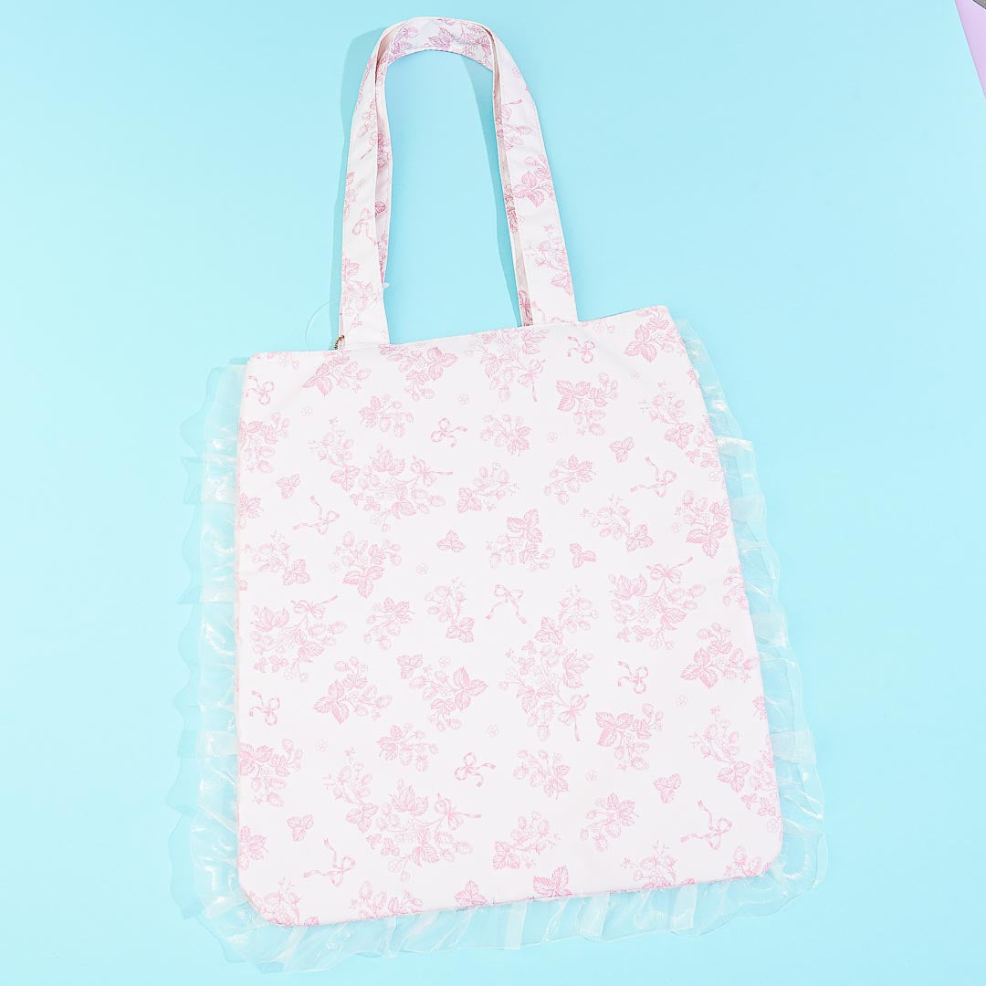 My Melody White Strawberry Tea Time Tote Bag