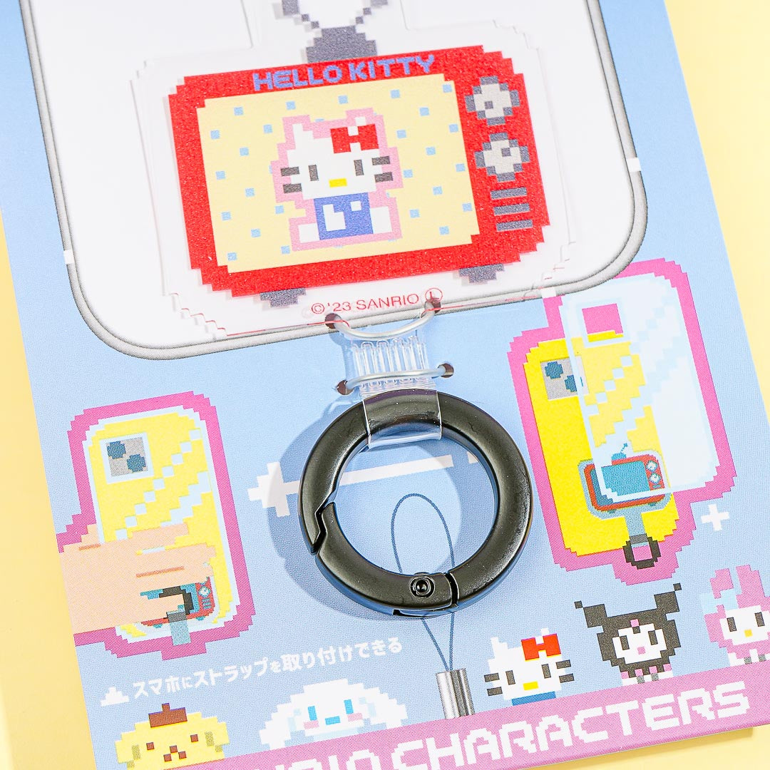 Hello Kitty Pixel TV Multi-Ring Clasp for Smartphone