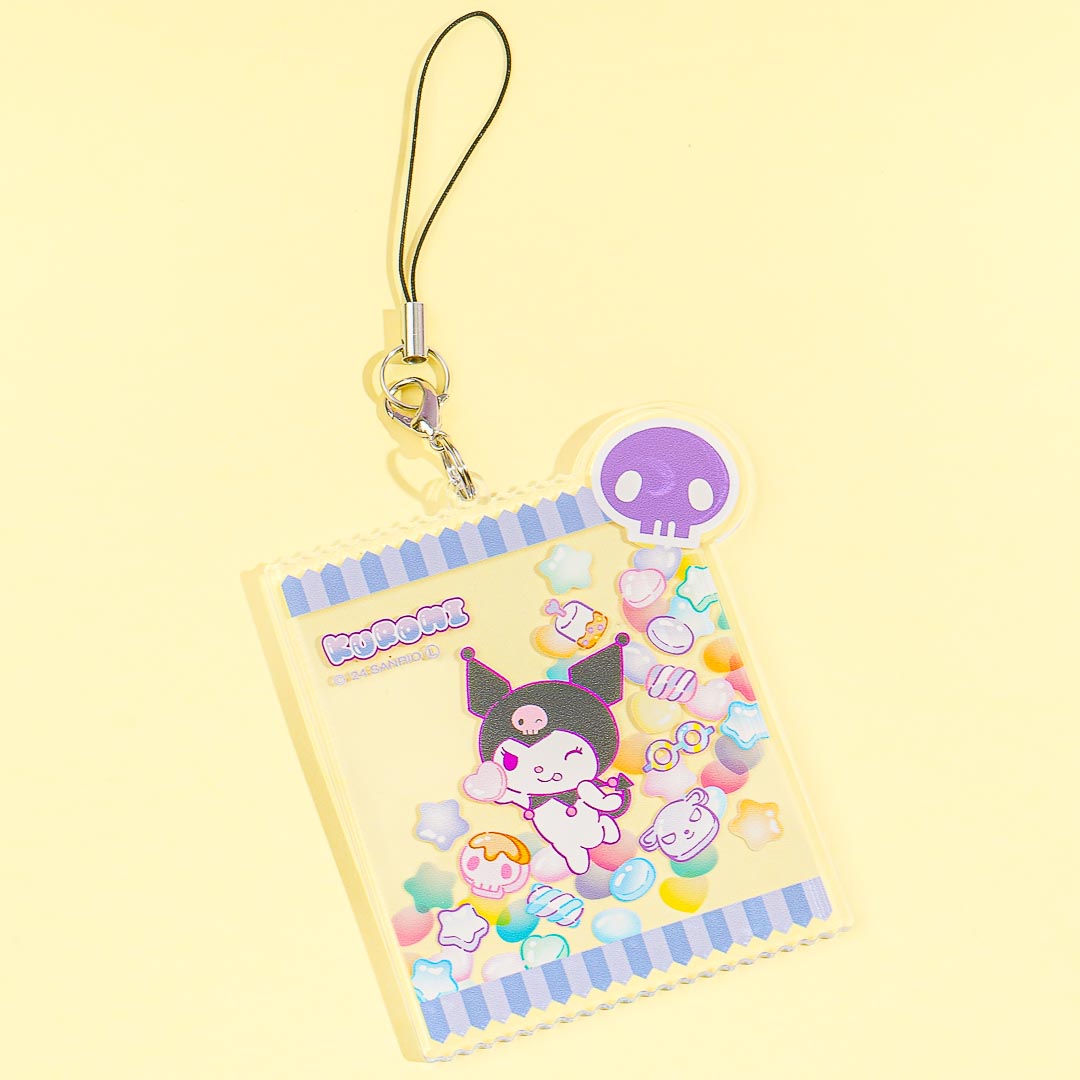 Kuromi Flat Candy Bag Mobile Acrylic Charm