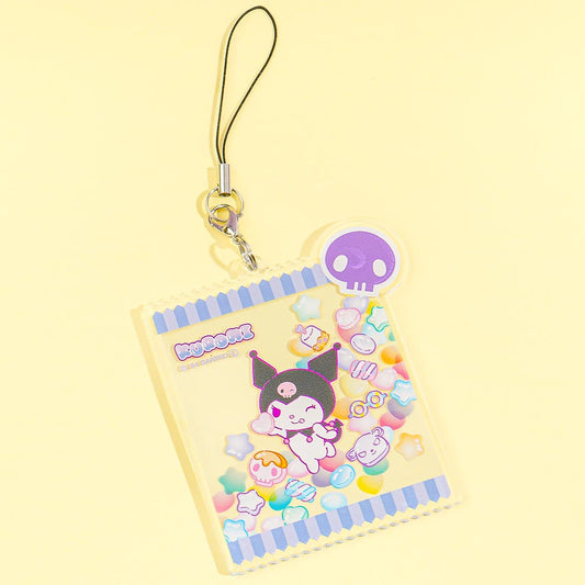 Kuromi Flat Candy Bag Mobile Acrylic Charm