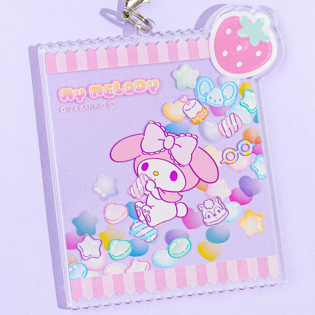 My Melody Flat Candy Bag Mobile Acrylic Charm
