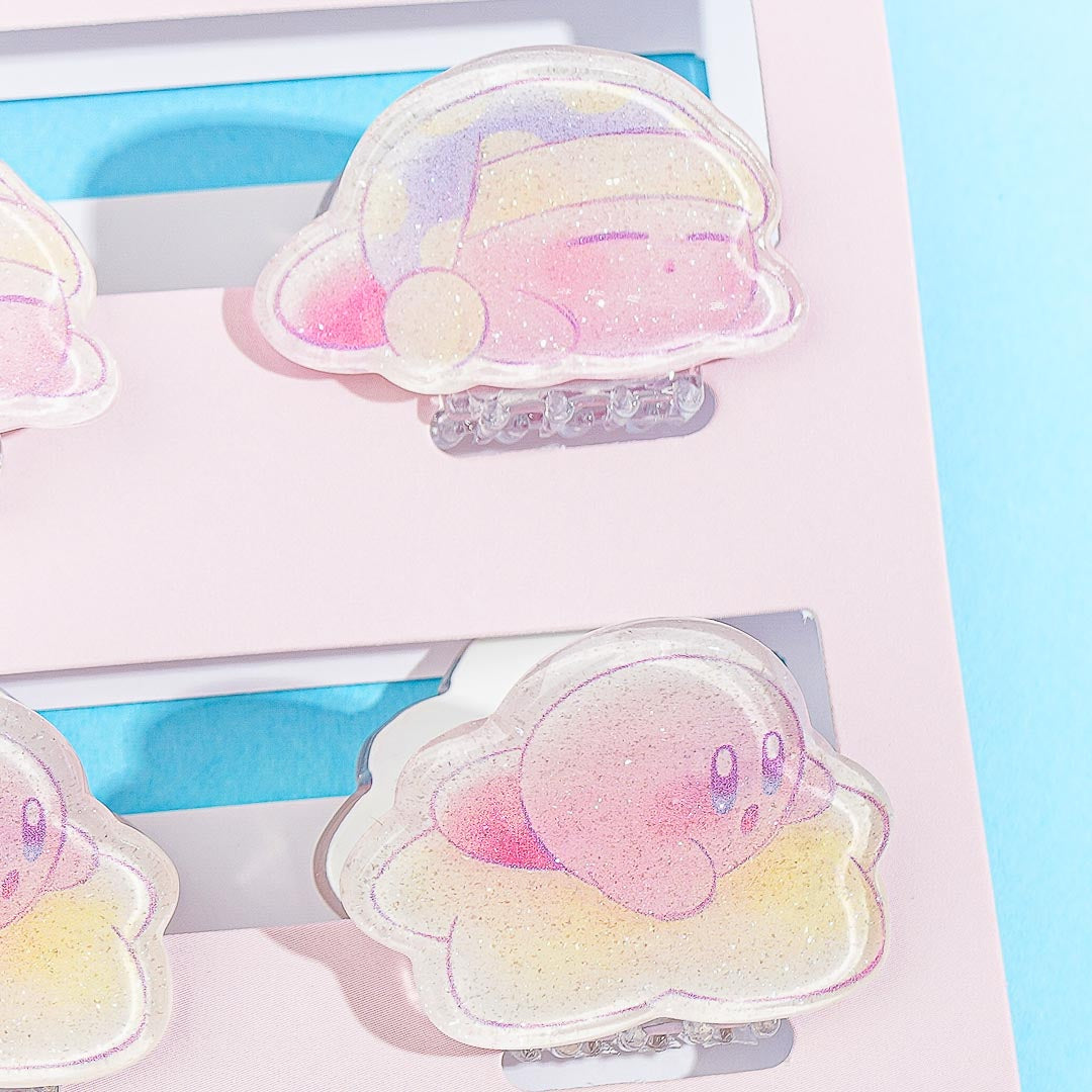 Kirby Sleepy Star Claw Clip Set
