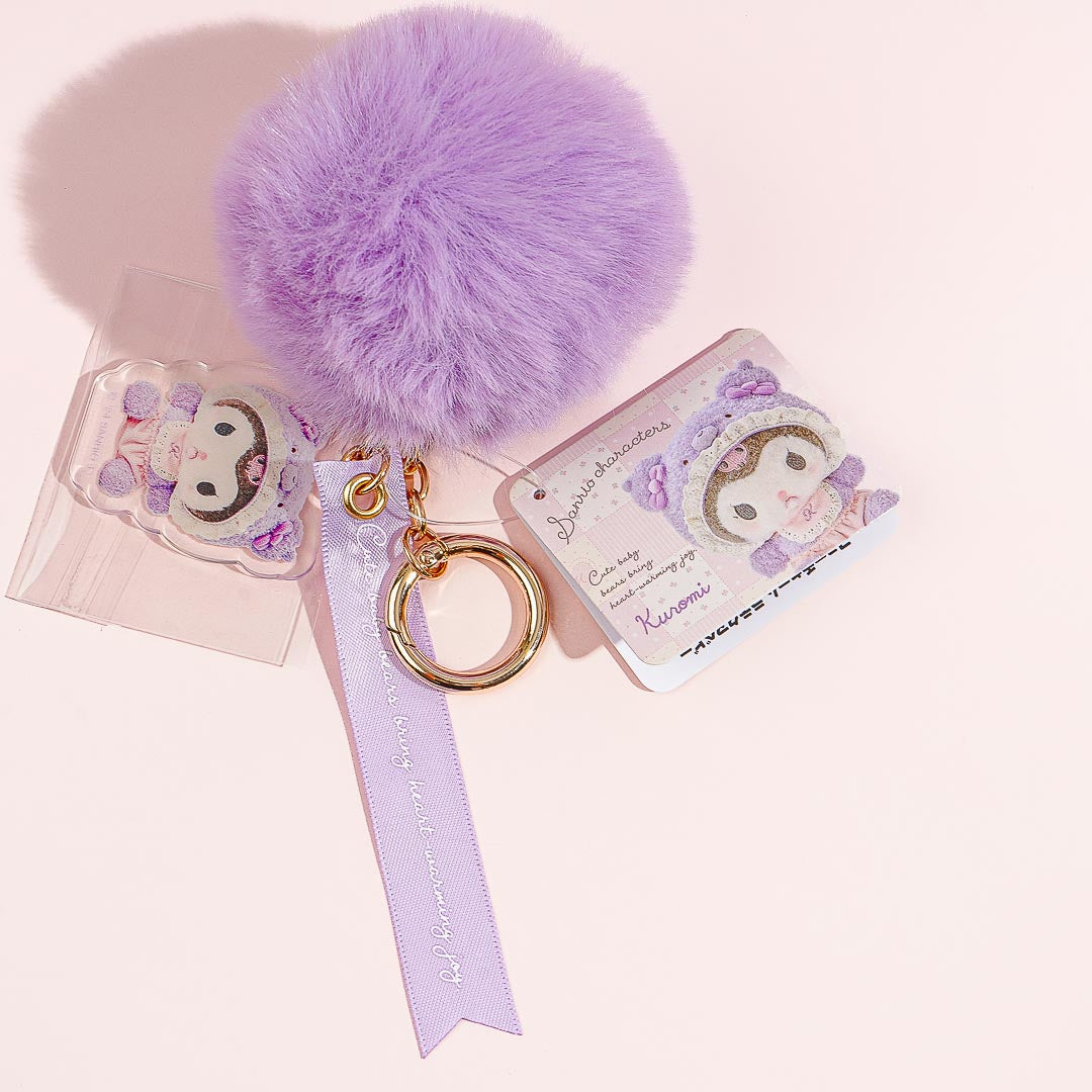 Kuromi Baby Bear Fur Charm