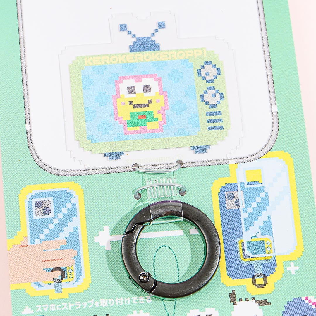 Keroppi Pixel TV Multi-Ring Clasp for Smartphone