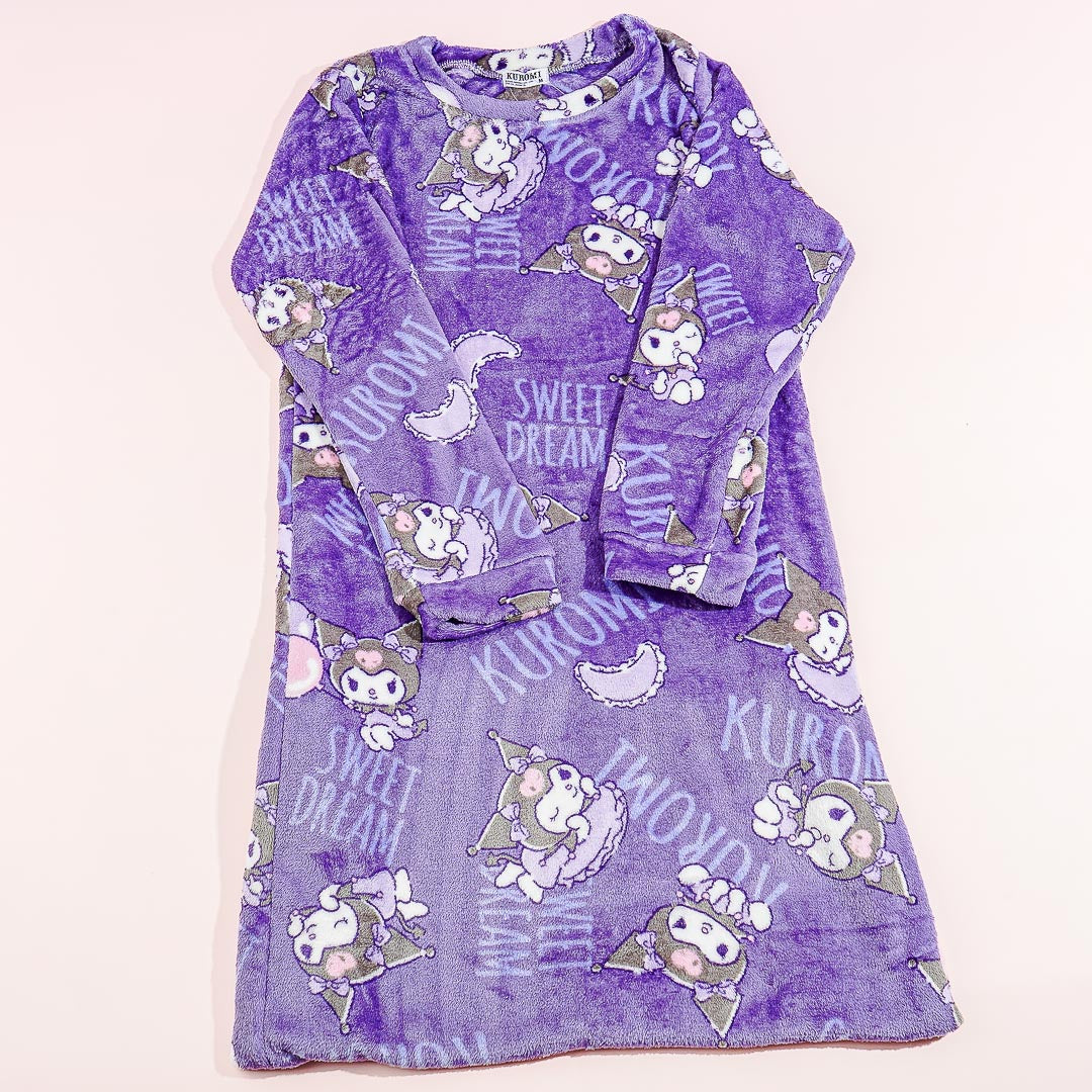 Kuromi Sweet Dream Long-Sleeved Room Dress - Medium