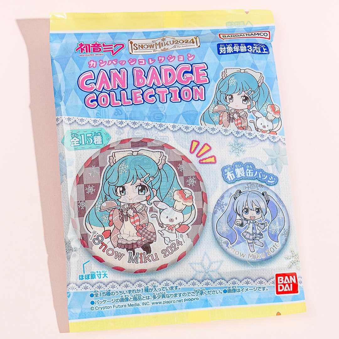 Hatsune Miku Snow Miku Badge With Gum