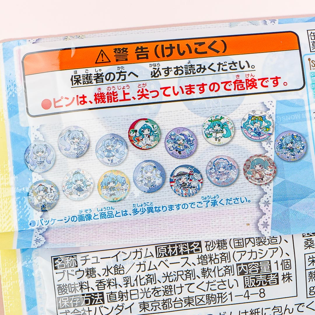 Hatsune Miku Snow Miku Badge With Gum