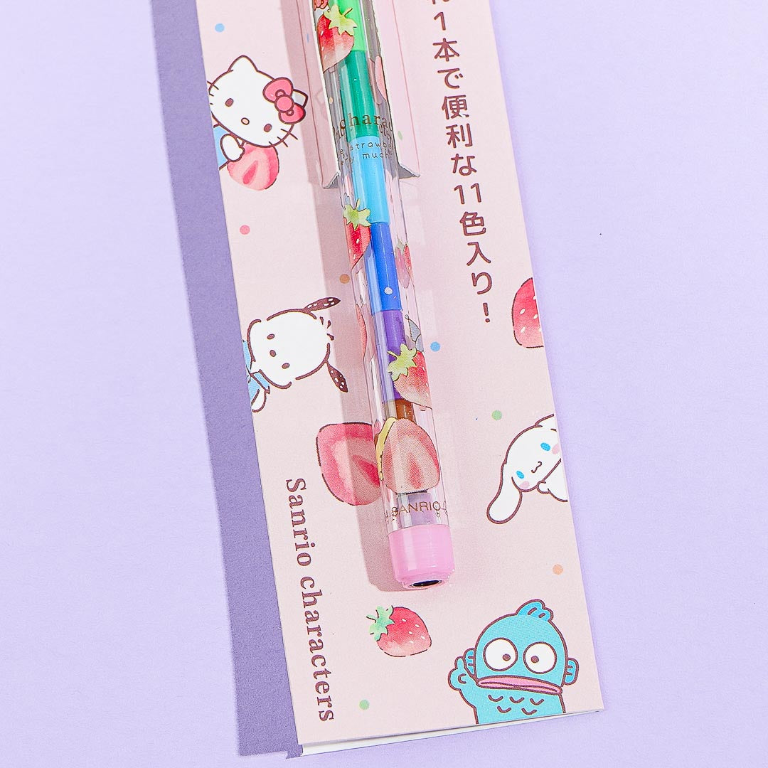 Sanrio Characters Strawberries Rocket Colored Pencil