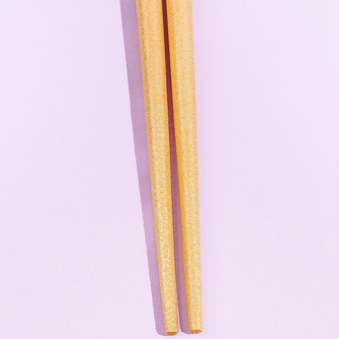 Hello Kitty Gingham Fruit Harvest Bamboo Chopsticks