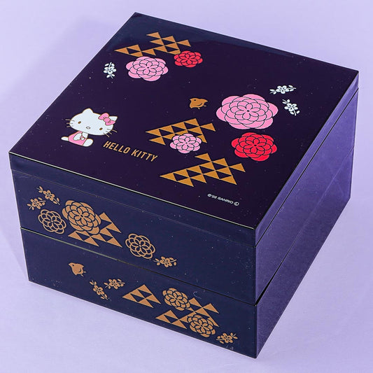 Hello Kitty Traditional Japanese 2-Tiered Jubako