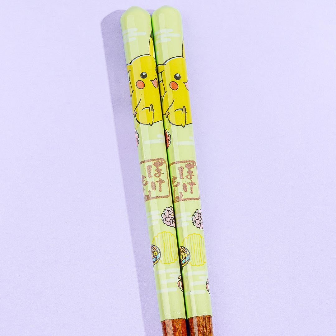 Pokemon Pikachu Flower Festival Wooden Chopsticks