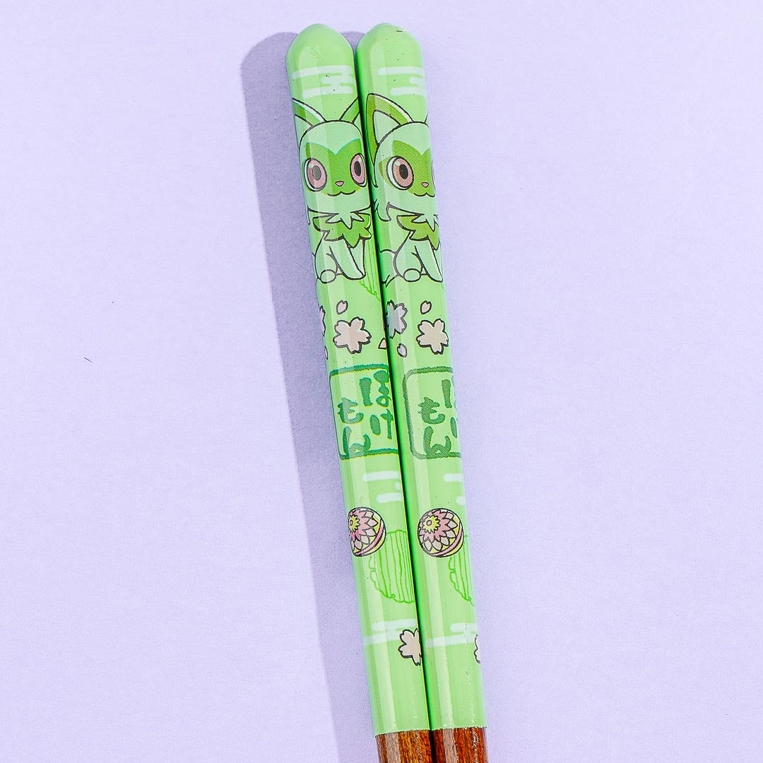 Pokemon Sprigatito Flower Festival Wooden Chopsticks