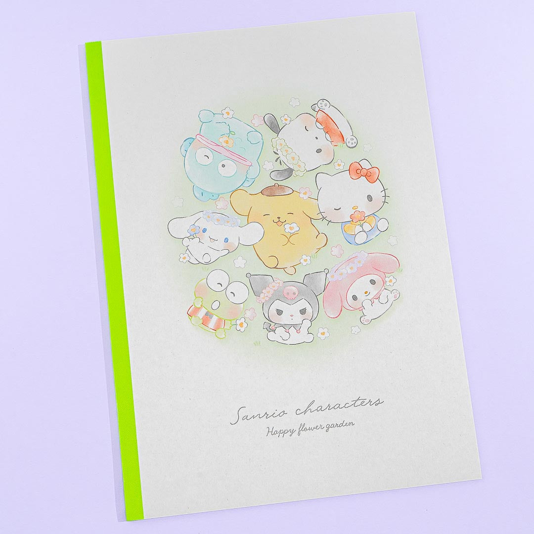 Sanrio Characters Flower Garden Notebook