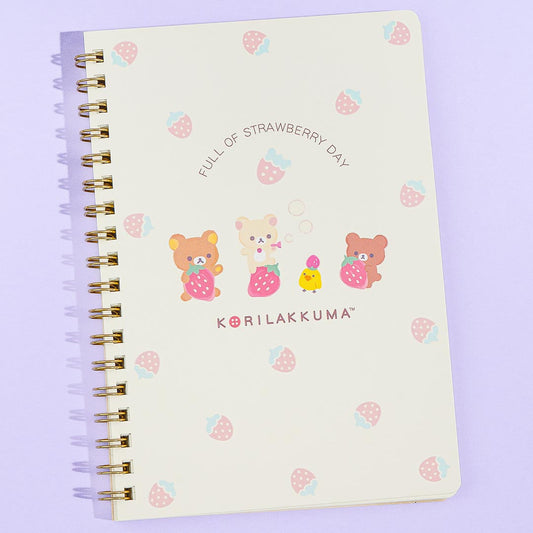 Rilakkuma Full of Strawberry Day Ring Notebook