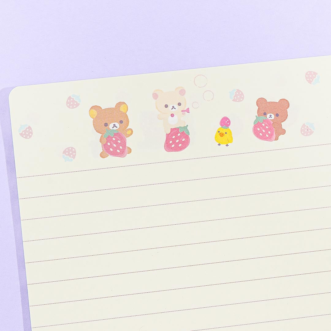 Rilakkuma Full of Strawberry Day Ring Notebook