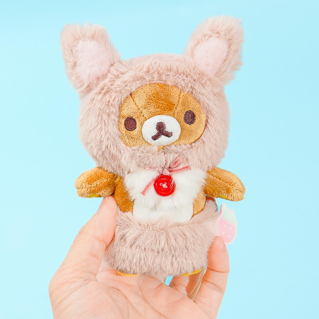 Korilakkuma Full of Strawberry Day Plushie - Bunny Rilakkuma / Medium