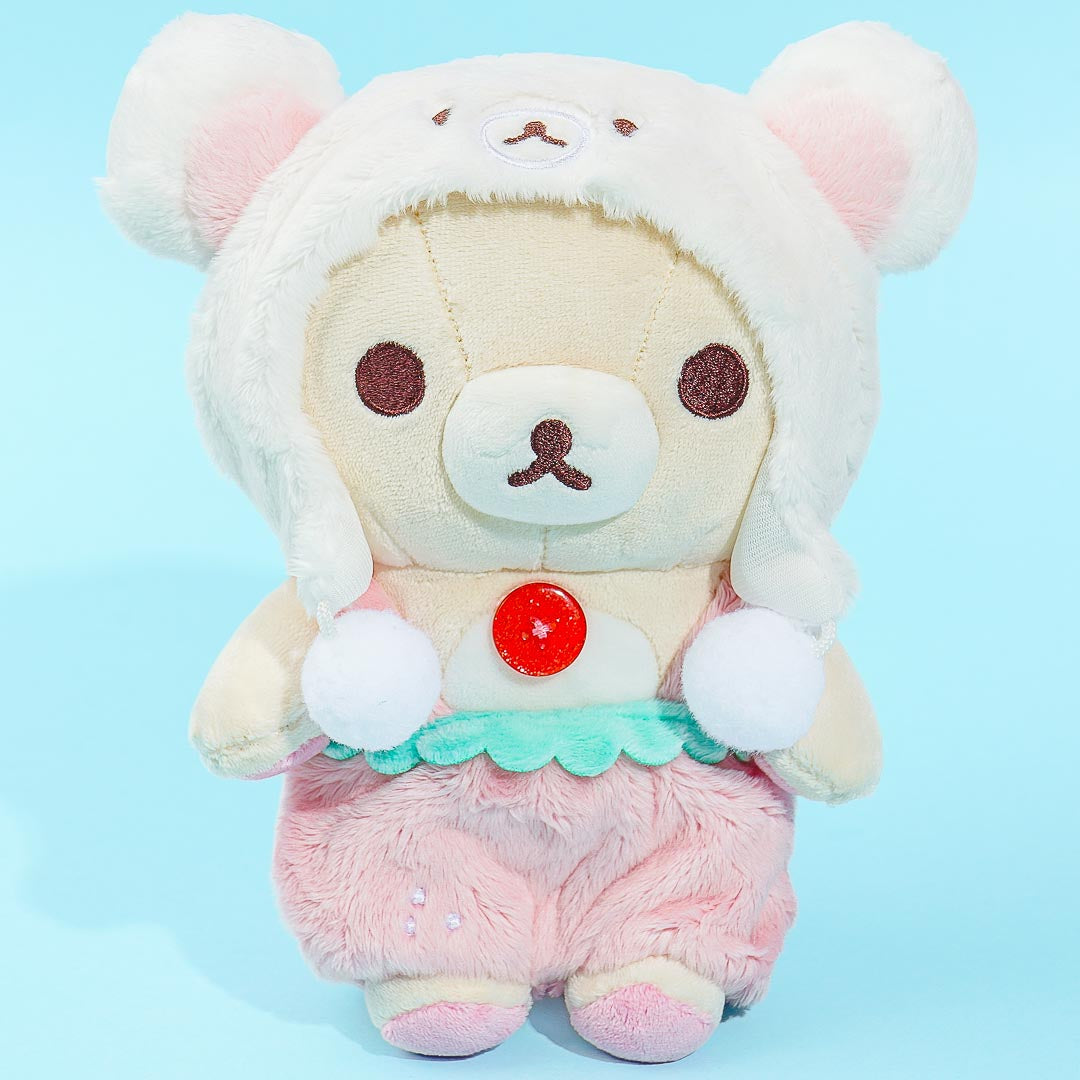 Korilakkuma Full of Strawberry Day Plushie - Strawberry Bear / Medium