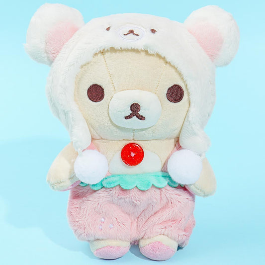 Korilakkuma Full of Strawberry Day Plushie - Strawberry Bear / Medium