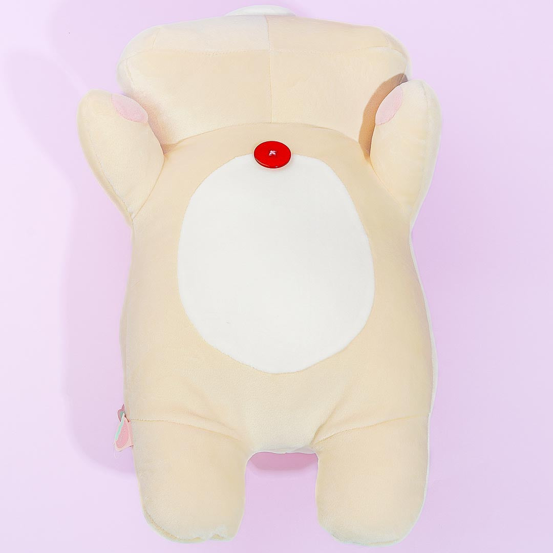 Korilakkuma Puffy Cheeks Cushion Plushie - Medium