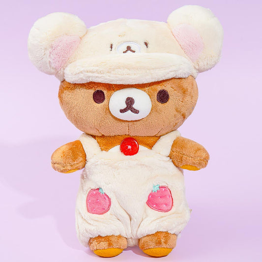 Korilakkuma Full of Strawberry Day Plushie - Rilakkuma / Medium
