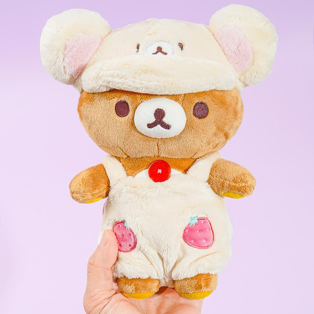 Korilakkuma Full of Strawberry Day Plushie - Rilakkuma / Medium
