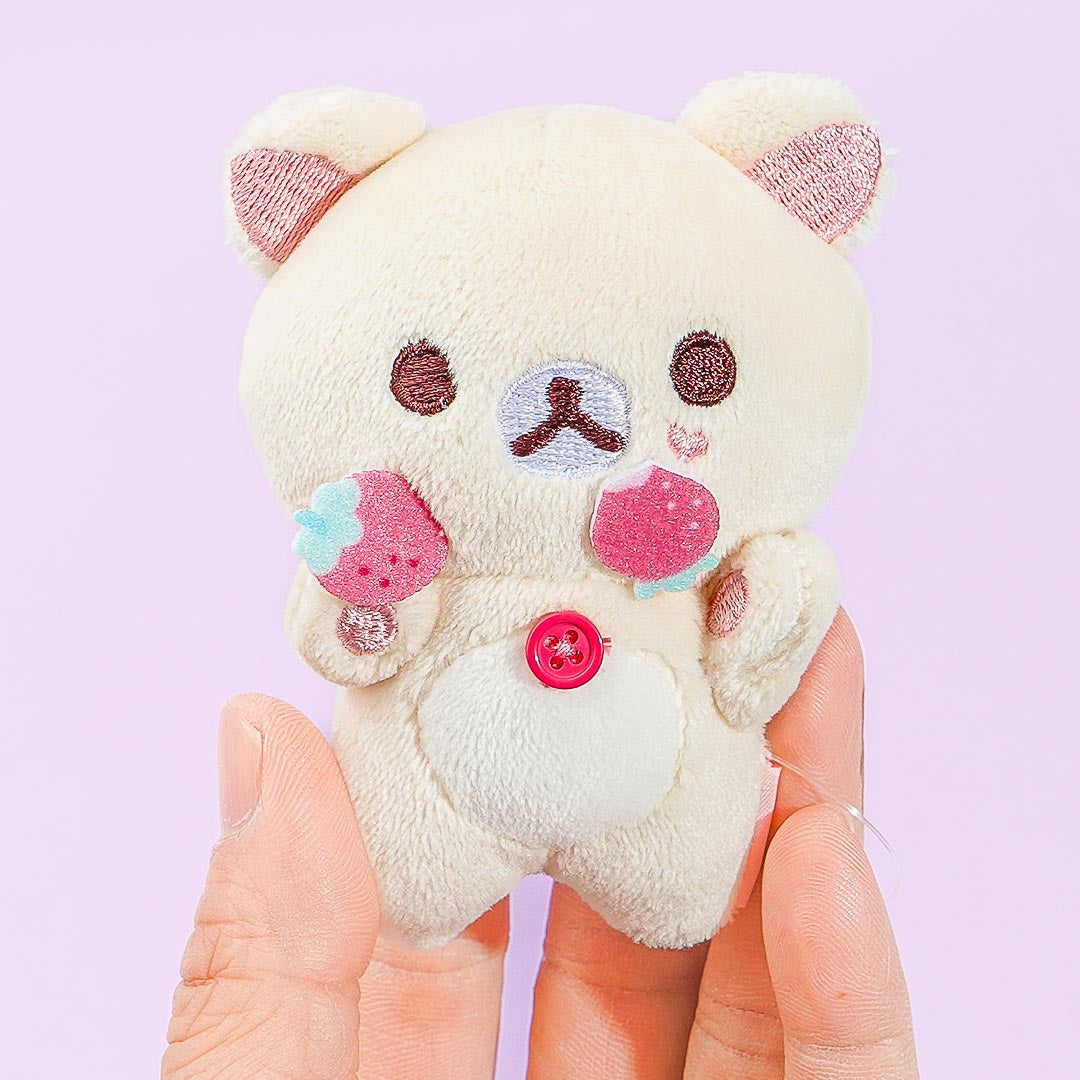 Korilakkuma Full of Strawberry Day Plushie - Snacking / Mini
