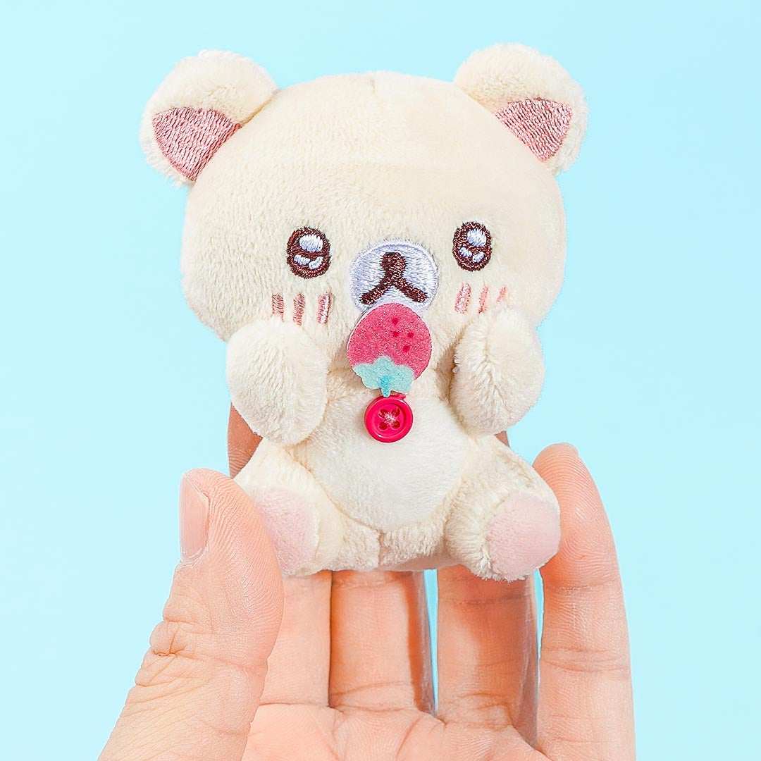 Korilakkuma Full of Strawberry Day Plushie - Sparkly Eyes / Mini