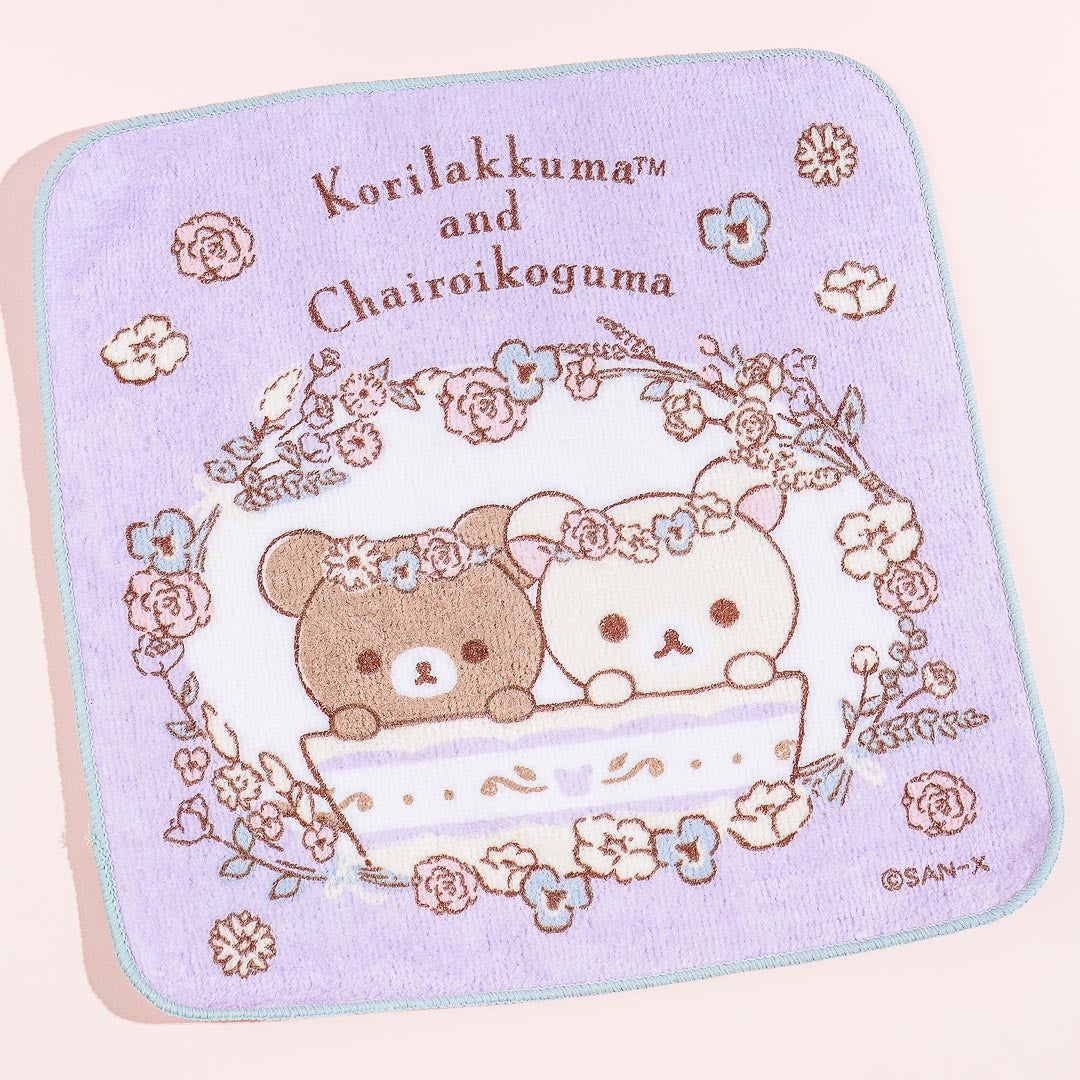 Korilakkuma & Chairoikoguma Flower Tea Time Mini Towel