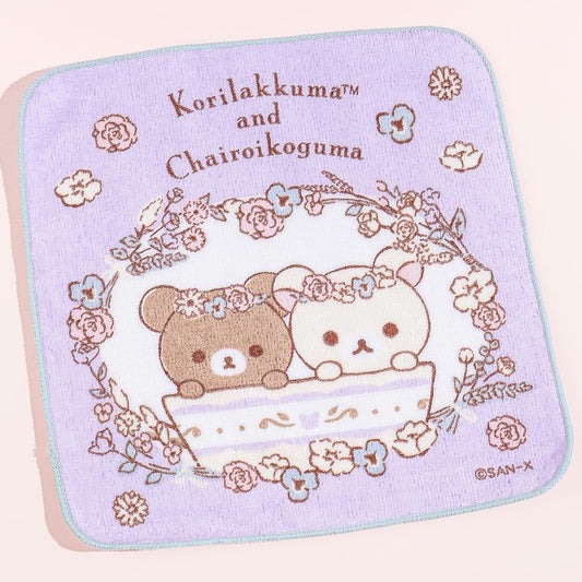 Korilakkuma & Chairoikoguma Flower Tea Time Mini Towel