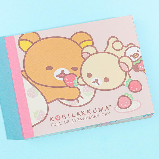 Korilakkuma Full of Strawberry Day Memo Pad - Picnic